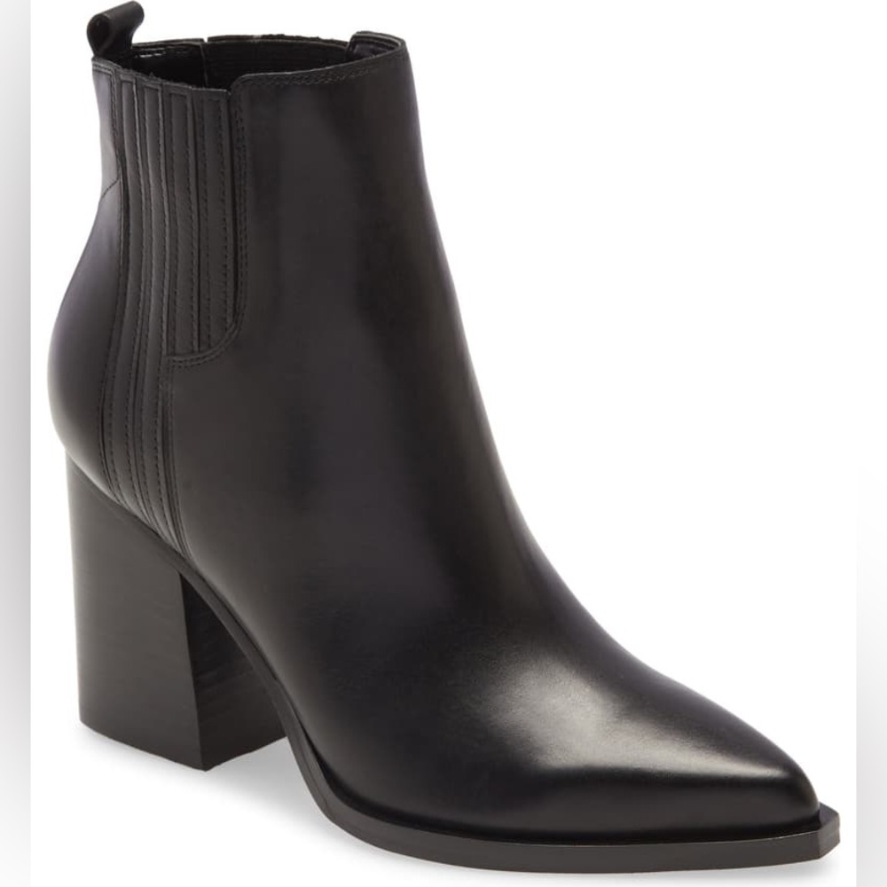 Marc Fisher Oshay Bootie in Black Leather